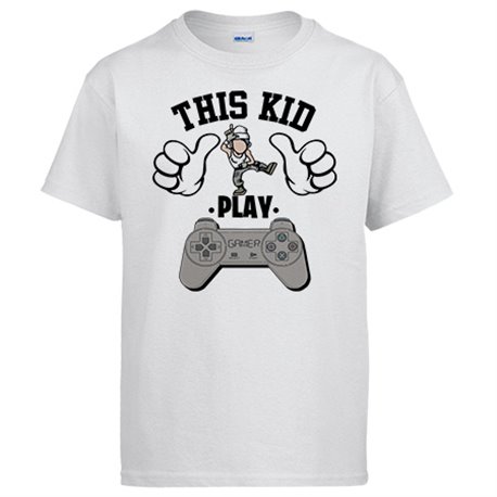 Camiseta frase este chico gamer vicia al videojuego de la pose Take L Dab Floss This kid play