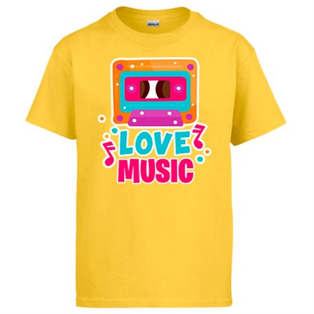 Camiseta Love Music casete