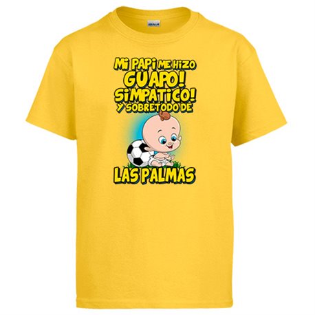 Camiseta mi papi me hizo guapo simpático y sobretodo aficionado al fútbol de Las Palmas