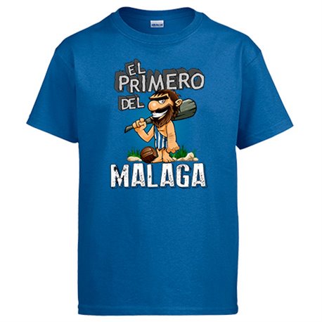Camiseta frase el primero del Málaga para hincha de su equipo de fútbol