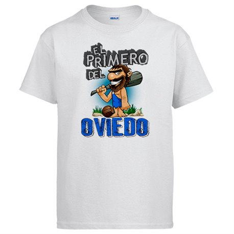 Camiseta frase el primero del Oviedo para hincha de su equipo de fútbol