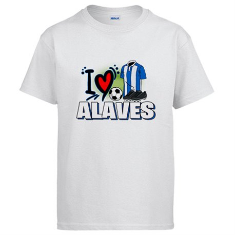 Camiseta para enamorado de su equipo de fútbol de alavés