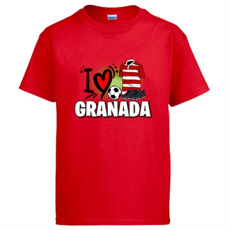 Camiseta para enamorado de su equipo de fútbol de Granada