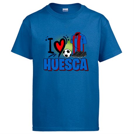 Camiseta para enamorado de su equipo de fútbol de Huesca