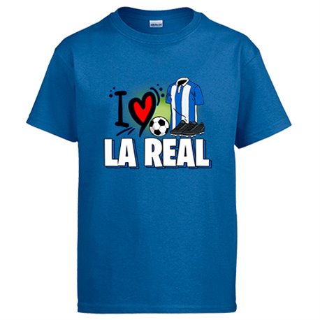 Camiseta para enamorado de su equipo de fútbol de la real