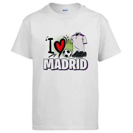Camiseta para enamorado de su equipo de fútbol de Madrid