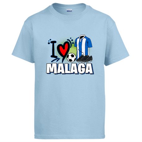 Camiseta para enamorado de su equipo de fútbol de Málaga