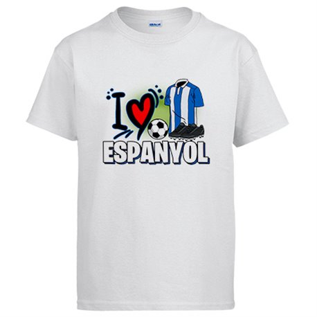 Camiseta para enamorado de su equipo de fútbol espanyol