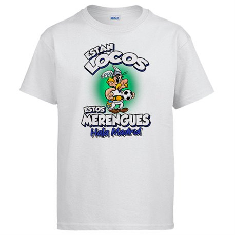 Camiseta parodia de Asteris para merengues aficionados al fútbol del Madrid