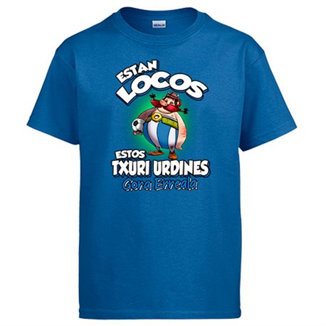 Camiseta parodia de Obelis para txuri urdines aficionados al fútbol