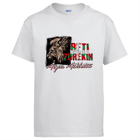 Camiseta frase beti zurekin athletic para aficionado al fútbol
