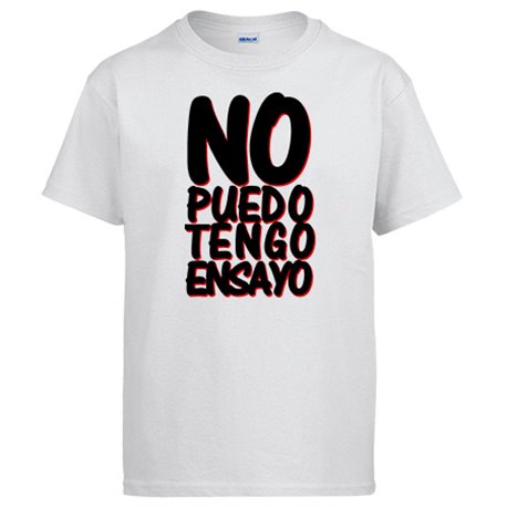 Camiseta no puedo tengo ensayo con la banda