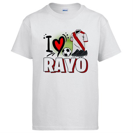Camiseta para enamorado de su equipo de fútbol del Rayo
