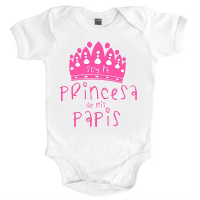 Body bebé Soy la princesa de mis papis