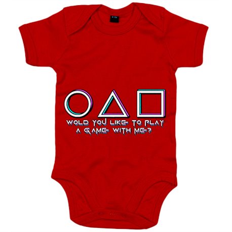 Body bebé quieres jugar a un juego conmigo frase parodia del calamar