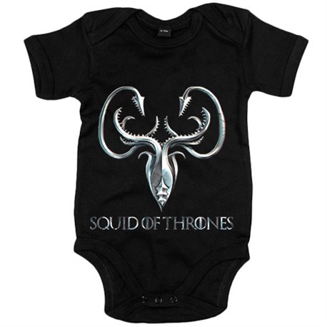 Body bebé parodia Squid of Thrones ilustración para fans del calamar