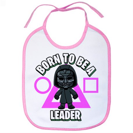 Babero parodia del calamar nacido para ser el líder del juego