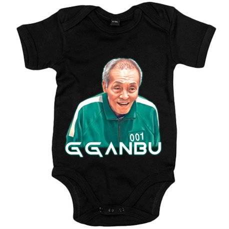 Body bebé ilustración del viejo Gganbu del Calamar