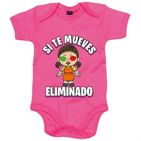 Body bebé parodia de la muñeca del calamar si te mueves eliminado del juego