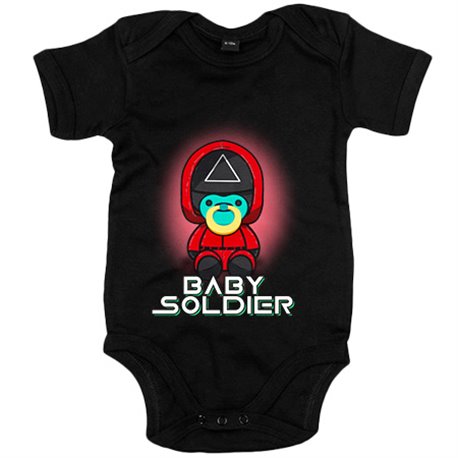 Body bebé parodia kawaii del juego del calamar baby soldier