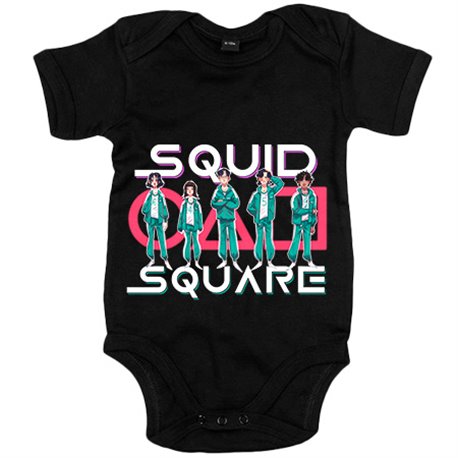 Body bebé parodia del calamar squid square
