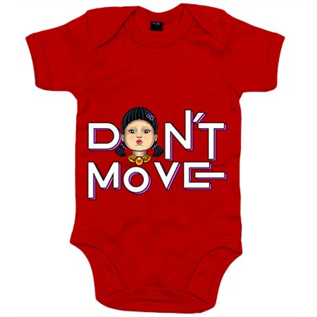 Body bebé parodia de la muñeca del calamar del juego luz verde luz roja no te muevas