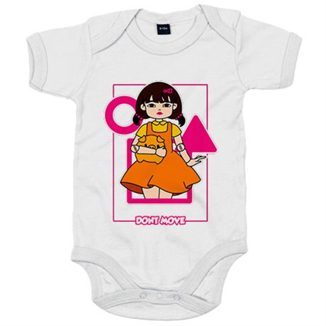 Body bebé parodia muñeca del calamar juego luz verde luz roja