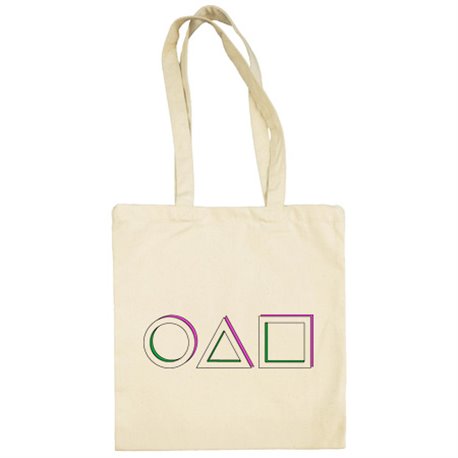 Bolsa de tela ilustración de los símbolos del calamar