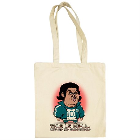 Bolsa de tela parodia del calamar frase del jugador número 101 esto es el infierno