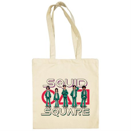 Bolsa de tela parodia del calamar squid square