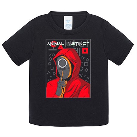 Camiseta bebé ilustración del soldado de círculo del calamar