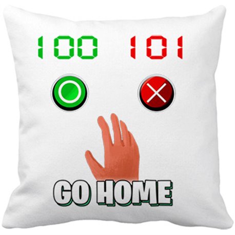 Cojín con relleno parodia decisión seguir jugando al calamar