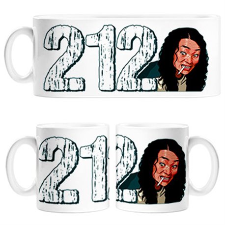 Taza parodia del calamar jugadora número 212 ilustración personaje