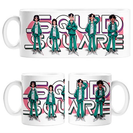 Taza parodia del calamar squid square