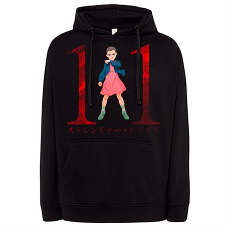 Sudadera parodia de niña con once poderes estilo Manga Anime japonés