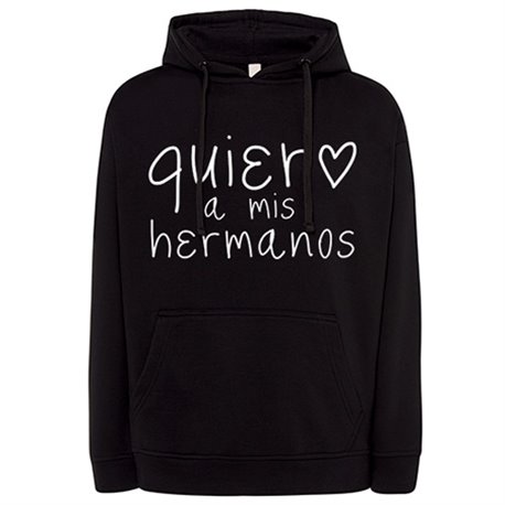 Sudadera Quiero a mis hermanos