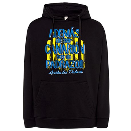 Sudadera además de ser Canarión soy un padrazo de Las Palmas para aficionado al fútbol