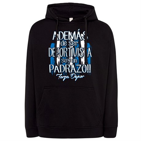 Sudadera además de ser Deportivista soy un padrazo futbolero de La Coruña
