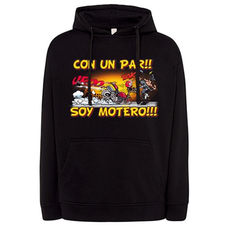 Sudadera con un par soy motero