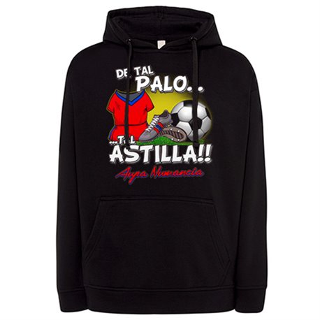 Sudadera de tal palo tal astilla de Numancia para aficionado al fútbol