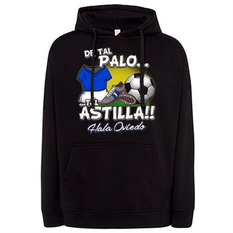 Sudadera de tal palo tal astilla de Oviedo para aficionado al fútbol