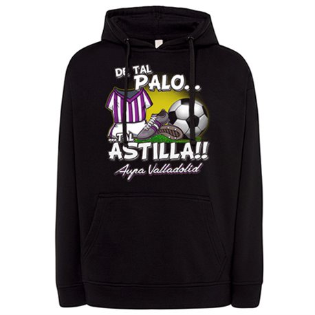 Sudadera de tal palo tal astilla de Valladolid para aficionado al fútbol