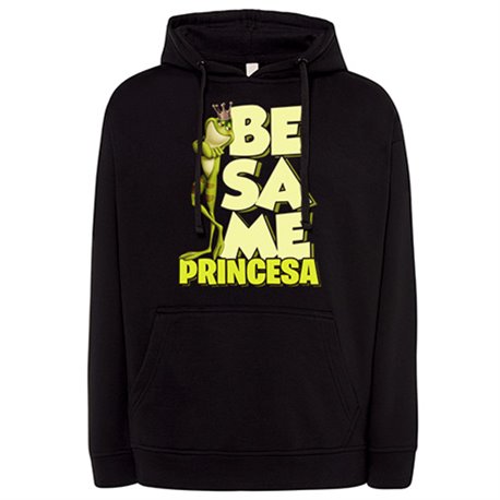 Sudadera dibujo divertido rana bésame princesa