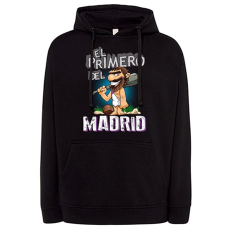 Sudadera frase el primero del Madrid para hincha de su equipo de fútbol