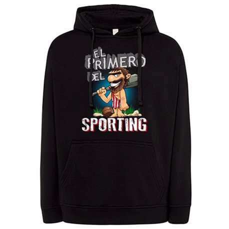 Sudadera frase el primero del Sporting para hincha de su equipo de fútbol