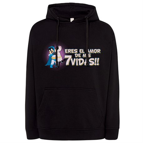Sudadera frase eres el amor de mis 7 vidas