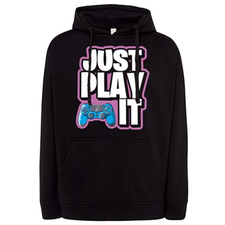 Sudadera frase just play it para gamers