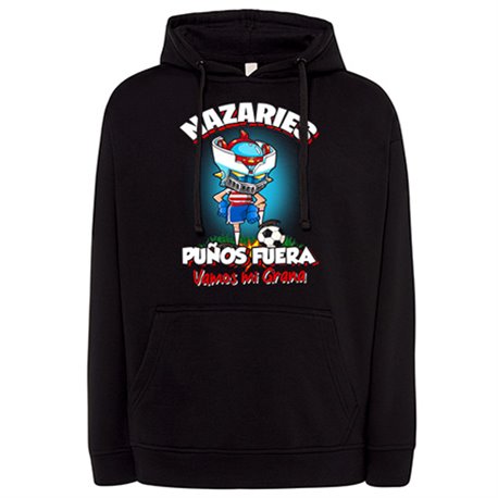 Sudadera frase nazaries puños fuera parodia robot de los 80 para nostálgicos futboleros de Granada