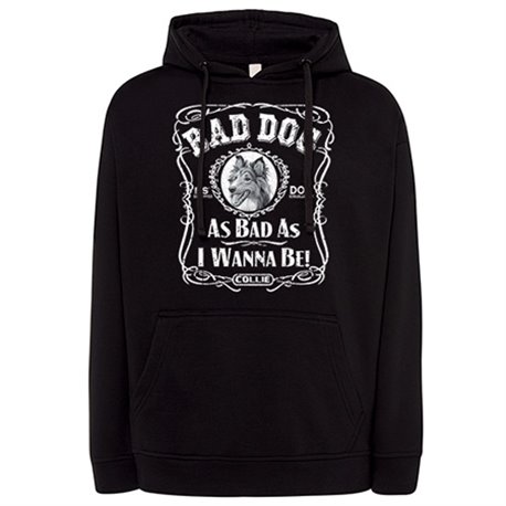Sudadera frase perro raza Collie Bad dog as bad as I wanna be