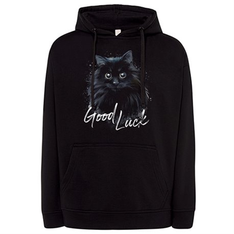 Sudadera gato negro buena suerte Good Luck